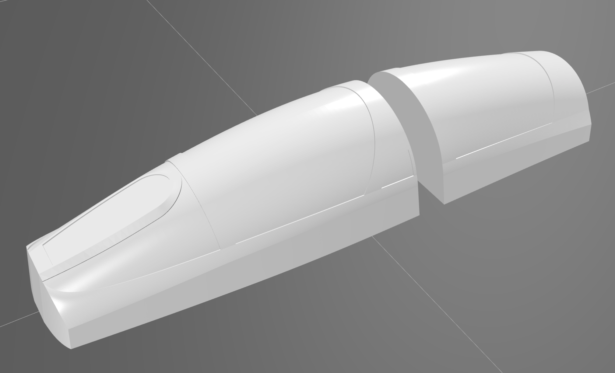 Phantom Canopy Vacuum forming tool .stl SemiScale Parkjets